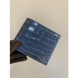 실사 [에르메스] HERMES Crocodile Citizen WALLET 크로커다일 시티즌 반지갑