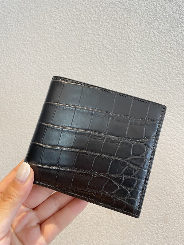 실사 [에르메스] HERMES Crocodile Citizen WALLET 크로커다일 시티즌 반지갑