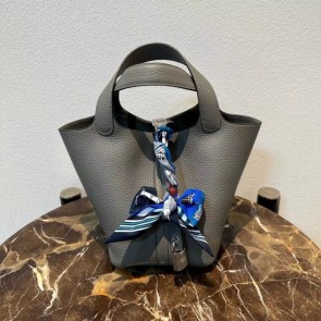 실사 [에르메스] HERMES PICOTINE Gris Meyer 피코탄 그리스 메이어 18cm