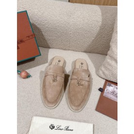[로로피아나] 스웨이드 바부슈 참스워크 babouche charms walk 블로퍼