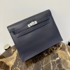 실사 [에르메스] HERMES Evercolor Kelly Danse Blue Nuit 에버컬러 켈리 단스 블루늬