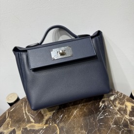 HERMES KELLY2424 MINI BLUE NUIT