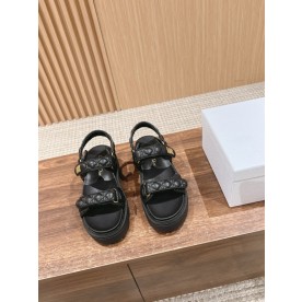 [디올] DIORACT 디올액트 퀼트 벨크로 샌들