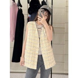 [샤넬] 트위드 조끼