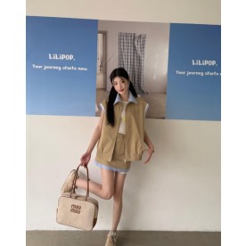 [미우미우] 조끼 / 미니 스커트