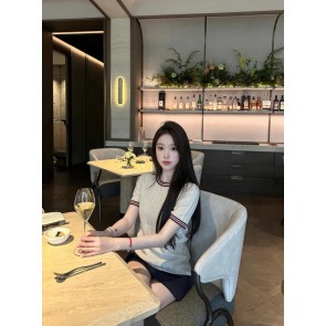 [미우미우] 니트 티셔츠