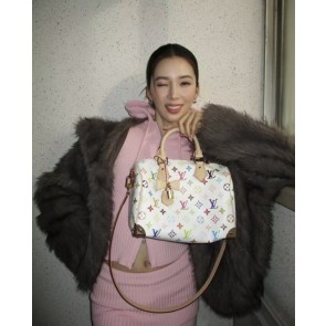 [루이비통] 모노그램 스피드 핸드백 LV x TM S PEEDY BANDOULIERE 25