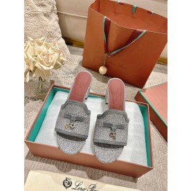 [로로피아나] 스웨이드 슬리퍼