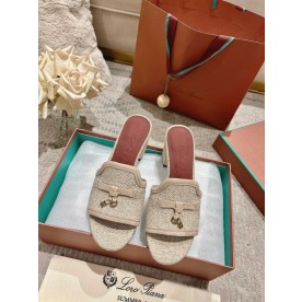 [로로피아나] 스웨이드 슬리퍼