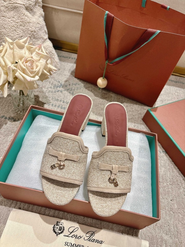 [로로피아나] 스웨이드 슬리퍼