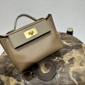 실사 [에르메스] 미니 2424 백 21cm HERMES KELLY2424 MINI