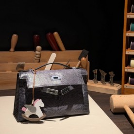 [에르메스] 리자드 켈리 포쉐트 Lizard Kelly Pochette